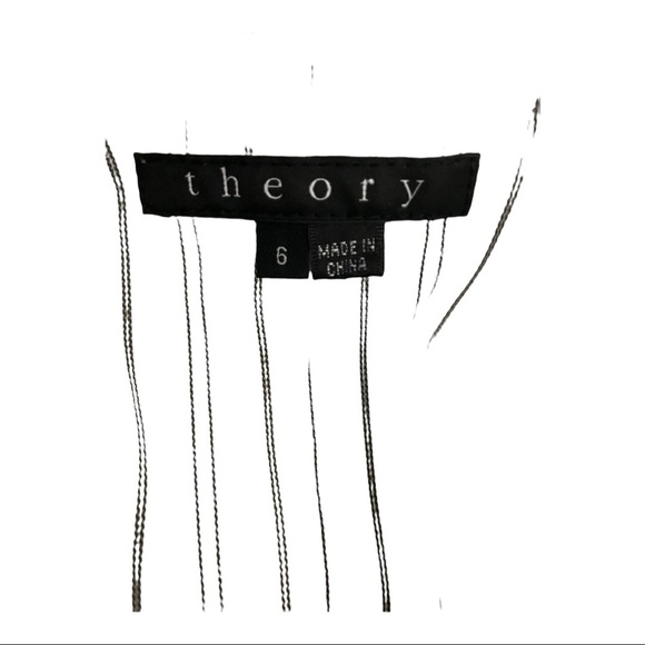 Theory womens chambray blazer 2 buttons lined cotton linen blend size 6 - Picture 11 of 12